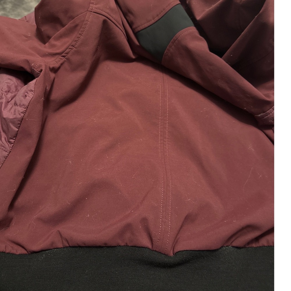 Canada Goose Burgundy Puffer Bomber Jacket Women's Size L Arctic Program Logo - Picture 11 of 11